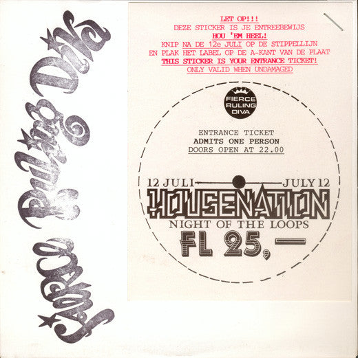 Fierce Ruling Diva : Housenation (7",Single Sided,Etched,White Label)