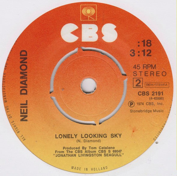 Neil Diamond : Skybird (7",Single,45 RPM)