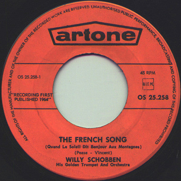 Willy Schobben : The French Song / Lapland (7",45 RPM)