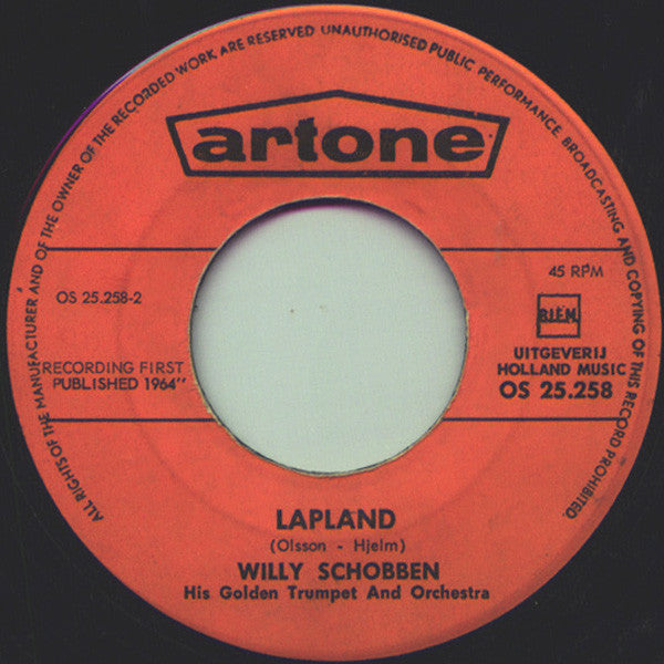 Willy Schobben : The French Song / Lapland (7",45 RPM)