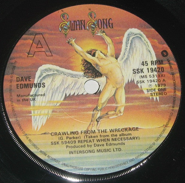 Dave Edmunds : Crawling From The Wreckage (7",45 RPM,Single)