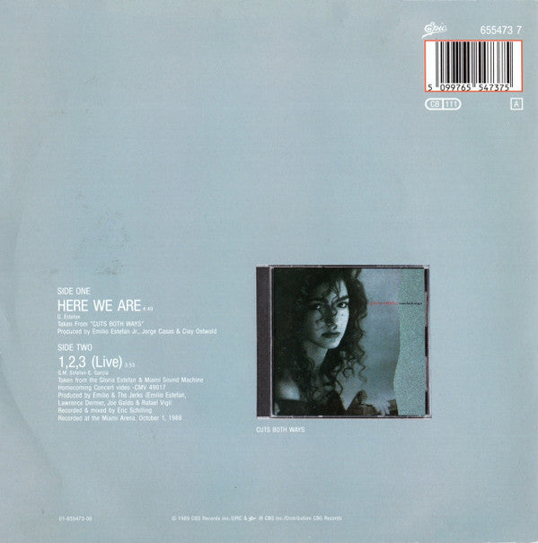 Gloria Estefan : Here We Are (7",45 RPM,Single)