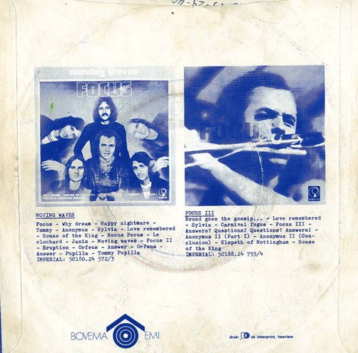 Focus (2) : Hocus Pocus / Sylvia (7",45 RPM,Single)