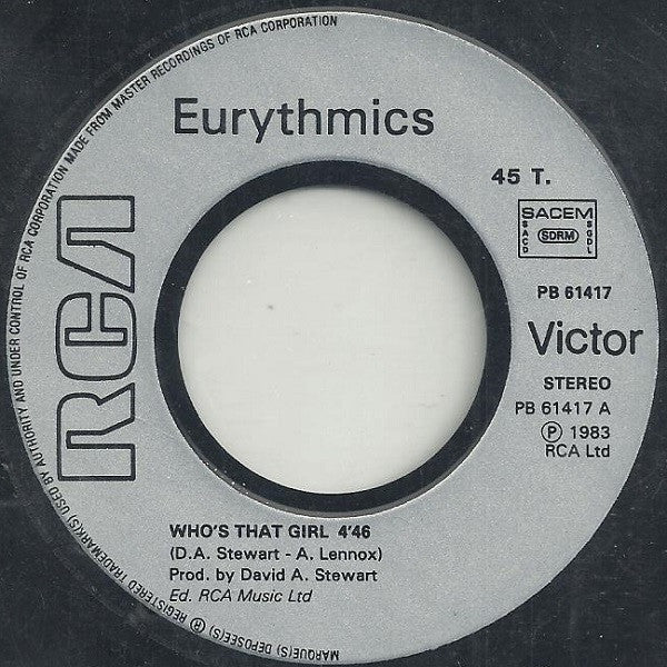 Eurythmics : Who's That Girl? (7",45 RPM,Single)