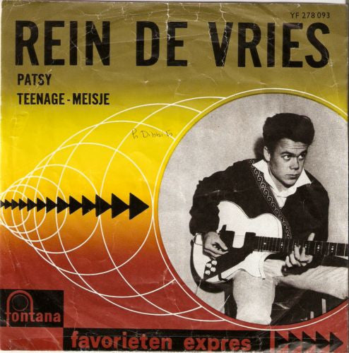 Rein De Vries (2) : Patsy / Teenage - Meisje (7",45 RPM,Single,Mono)