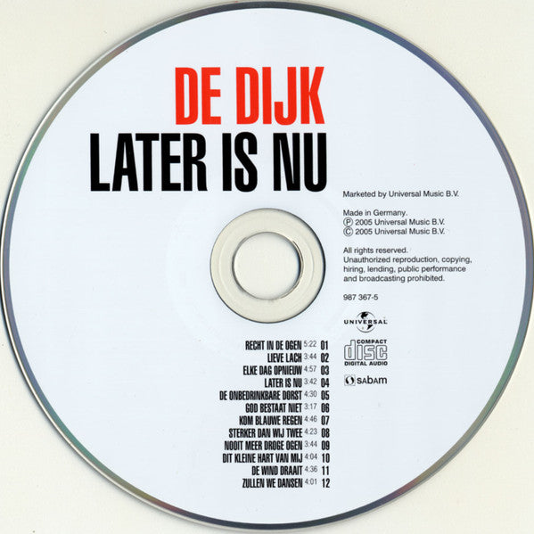 De Dijk : Later Is Nu (Album)