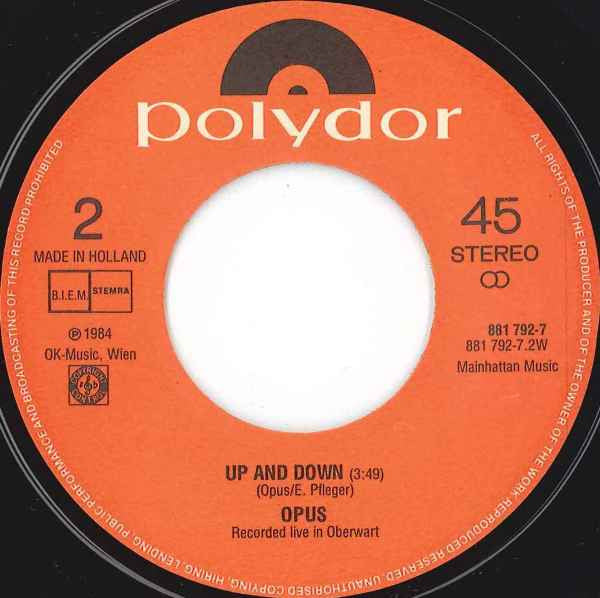 Opus : Live Is Life (7",45 RPM,Single)