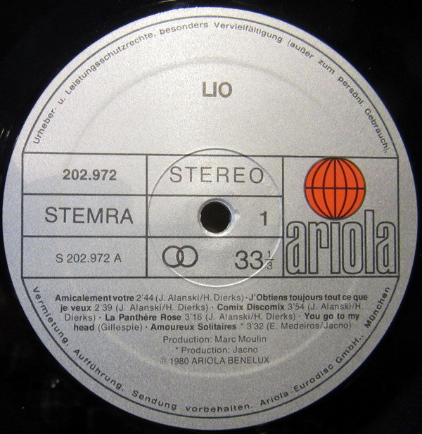 Lio : Lio (LP,Album)