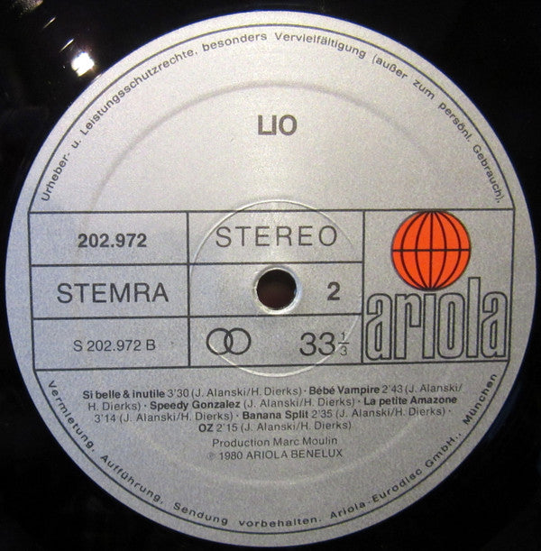 Lio : Lio (LP,Album)