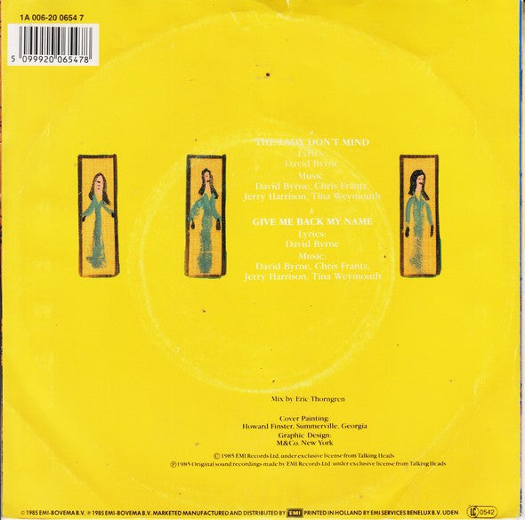 Talking Heads : The Lady Don't Mind (7",45 RPM,Single)