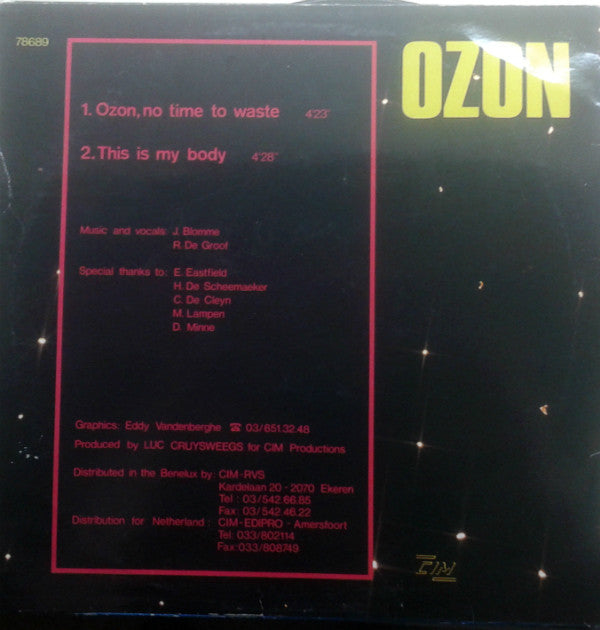 Ozon (3) : Ozon, No Time To Waste (12",45 RPM)