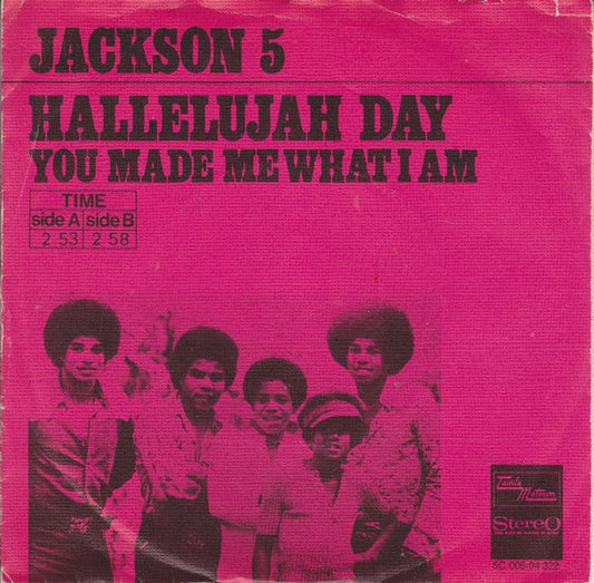 Jackson 5, The : Hallelujah Day (7",Single,45 RPM)