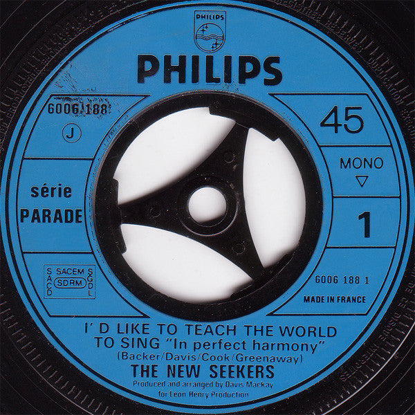 New Seekers, The : I'd Like To Teach The World To Sing (In Perfect Harmony) (7",45 RPM,Mono)