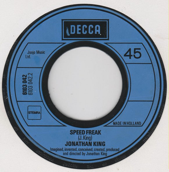 Jonathan King : I Say A Little Prayer  /  Speed Freak (7",Single,45 RPM)