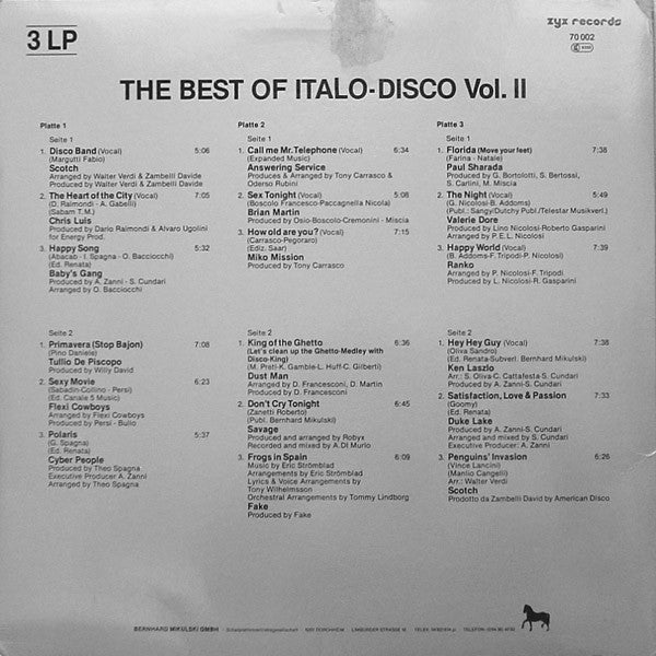 Various : The Best Of Italo-Disco Vol. 2 (LP,Compilation)