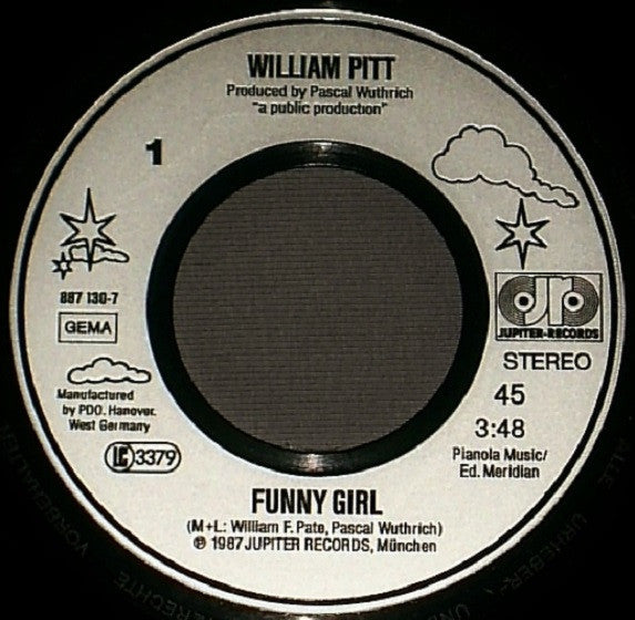 William Pitt : Funny Girl (7",45 RPM,Single)