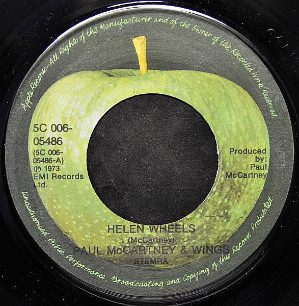 Wings (2) : Helen Wheels (7",45 RPM,Single,Stereo)