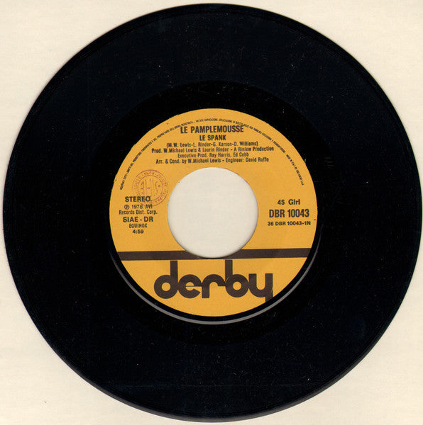 Le Pamplemousse : Le Spank (7",45 RPM)