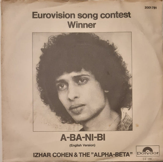 Izhar Cohen & Alpha-Beta, The : A-Ba-Ni-Bi (English Version) (7",45 RPM,Single,Stereo)