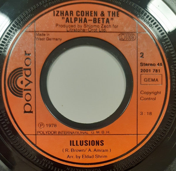 Izhar Cohen & Alpha-Beta, The : A-Ba-Ni-Bi (English Version) (7",45 RPM,Single,Stereo)