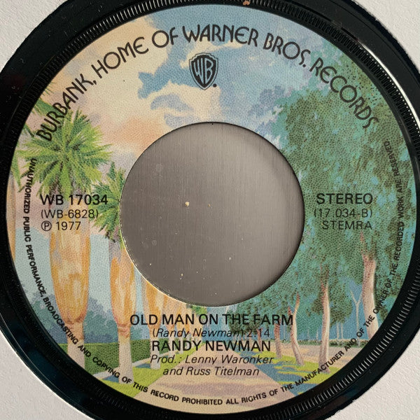 Randy Newman : Short People (7",45 RPM,Single,Stereo)