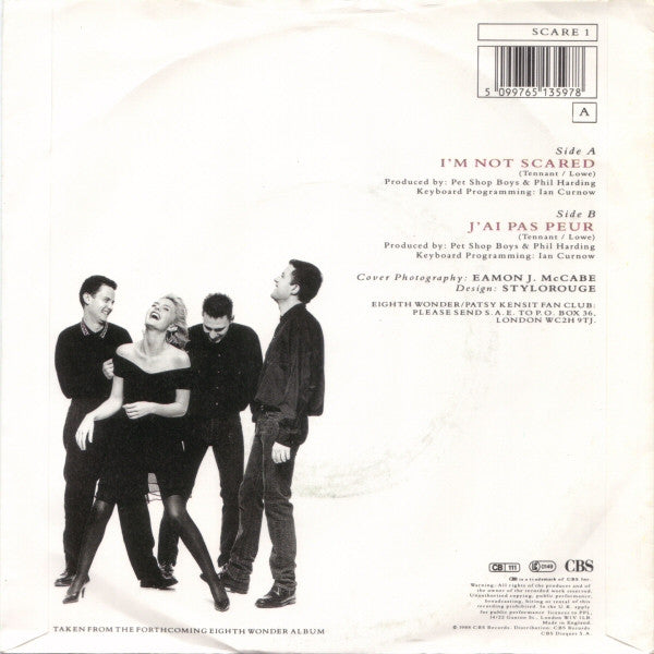 Eighth Wonder : I'm Not Scared (7",45 RPM,Single,Stereo)