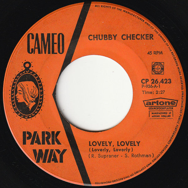 Chubby Checker : Lovely, Lovely (Loverly, Loverly) (7", Single, Blu)