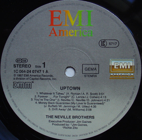 Neville Brothers, The : Uptown (LP,Album)