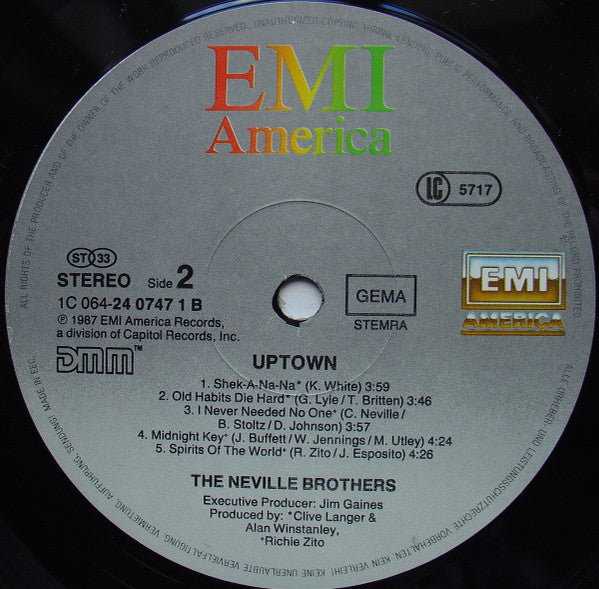 Neville Brothers, The : Uptown (LP,Album)