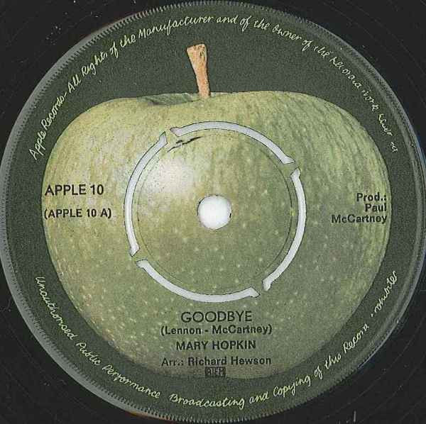 Mary Hopkin : Goodbye (7",45 RPM,Single)