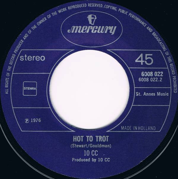 10cc : The Things We Do For Love (7",45 RPM,Single)