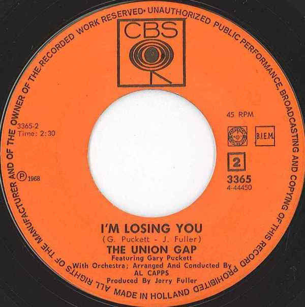 Gary Puckett & The Union Gap : Young Girl (7",45 RPM,Single)