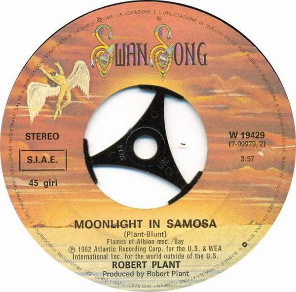 Robert Plant : Burning Down One Side (7",45 RPM,Single,Stereo)