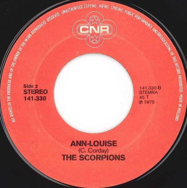 Scorpions, The : Hello Josephine / Ann-Louise (7",45 RPM,Single)