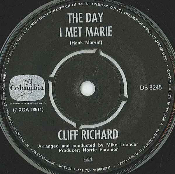 Cliff Richard : The Day I Met Marie / Our Story Book (7",45 RPM,Single)