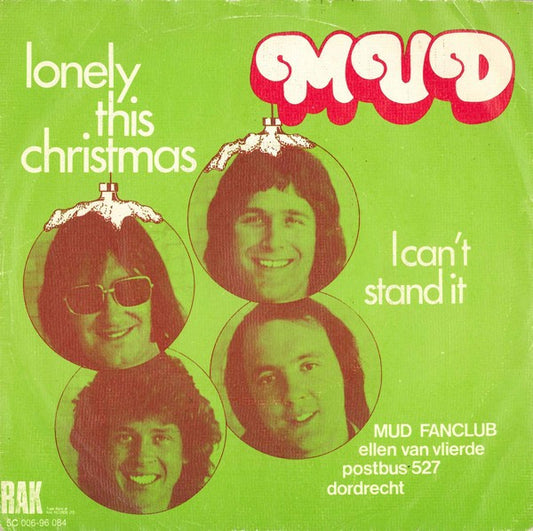 Mud : Lonely This Christmas (7",45 RPM,Single)