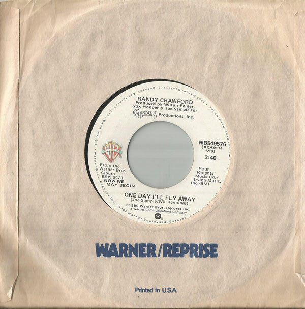 Randy Crawford : One Day I'll Fly Away (7",45 RPM)