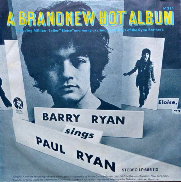 Barry Ryan : The Colour Of My Love / My Mama (7",Single,45 RPM)