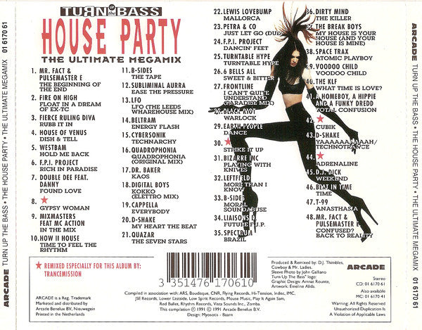 Various : House Party (The Ultimate Megamix) (CD, Mixed)