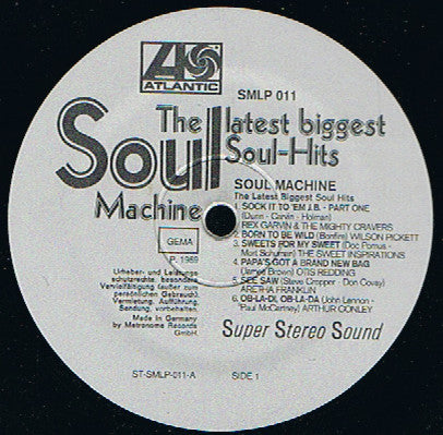 Various : Soul Machine The Latest Biggest Soul-Hits (LP,Compilation)