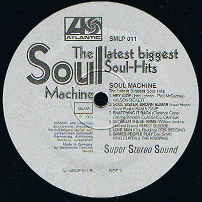 Various : Soul Machine The Latest Biggest Soul-Hits (LP,Compilation)
