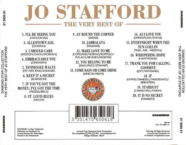 Jo Stafford : The Very Best Of (Compilation)