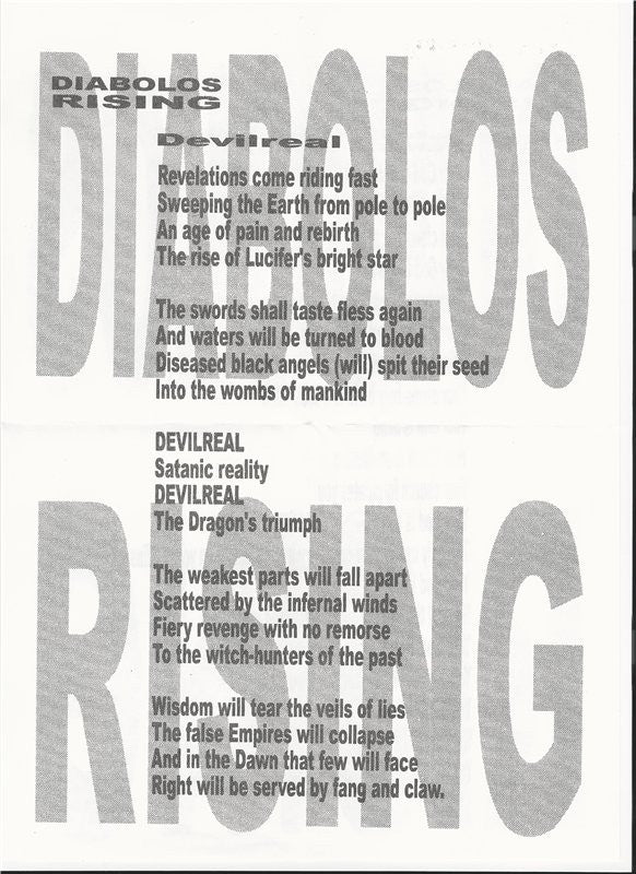 Diabolos Rising : S.N.T.F. (7",45 RPM)