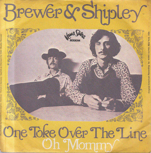 Brewer And Shipley : One Toke Over The Line / Oh Mommy (7",45 RPM,Single)