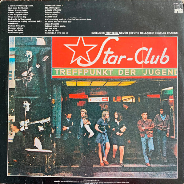 Beatles, The : Live! At The Star-Club In Hamburg, Germany; 1962 (LP,Album,Stereo)