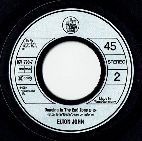 Elton John : Healing Hands (7",45 RPM,Single,Stereo)