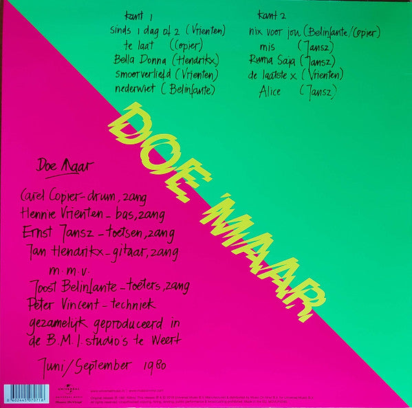 Doe Maar : Skunk (LP,Album,Reissue)