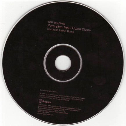 Porcupine Tree : Coma Divine (Album,Reissue,Remastered)