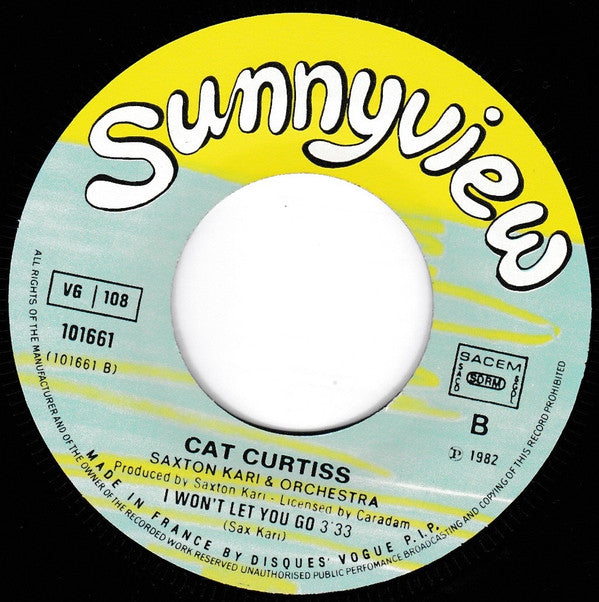 Cat Curtiss / Saxton Kari And Orchestra : Yes I Love You (7",45 RPM,Single)