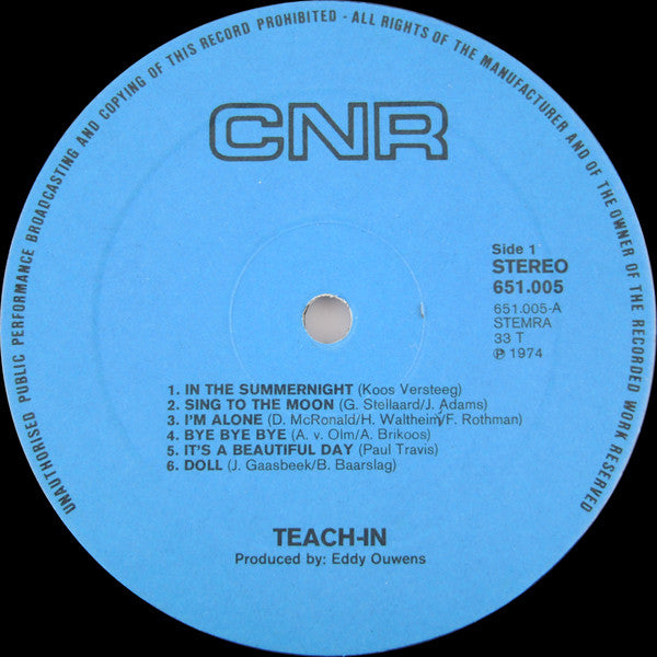 Teach-In : Roll Along (LP,Album)